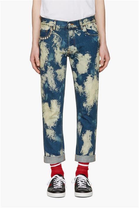 gucci bleached denim and punk|Gucci Bleached Denim Punk Pants .